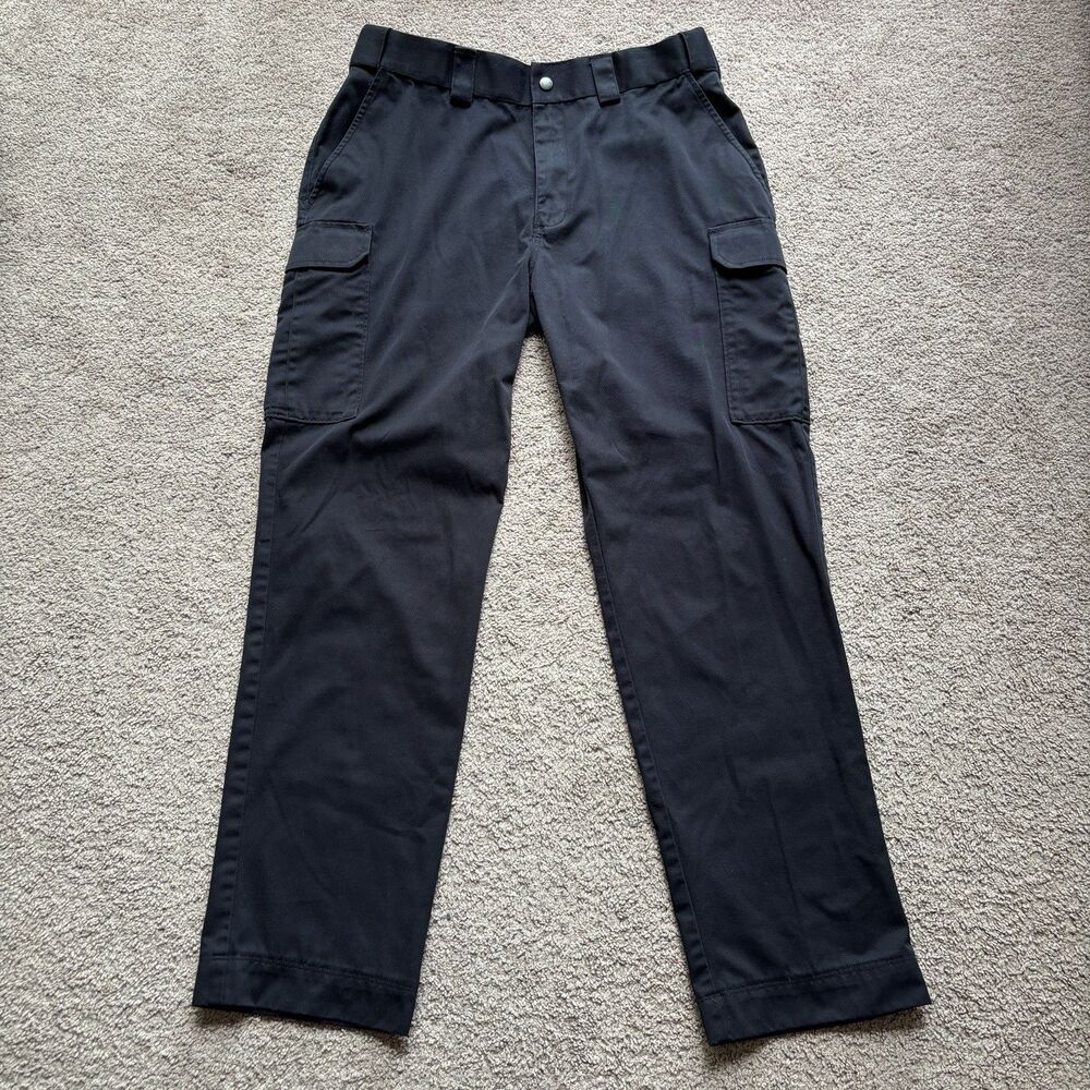 5.11 Tactical Cargo Pants 38x34 Black 8-Pocket Snap Closure Workwear TLBLIN-4376